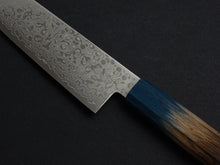 Load image into Gallery viewer, KICHIJI ZAD AUS-10 45 LAYER DAMASCUS GYUTO 210MM OCTAGONAL AKATSUKI (BURNT & DYED)  HANDLE*