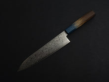 Load image into Gallery viewer, KICHIJI ZAD AUS-10 45 LAYER DAMASCUS GYUTO 210MM OCTAGONAL AKATSUKI (BURNT & DYED)  HANDLE*