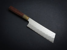 Load image into Gallery viewer, NIGARA SG STRIX CORE, TSUCHIME DAMASCUS CLAD NAKIRI 180MM ROSEWOOD OCTAGONAL HANDLE