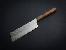 Load image into Gallery viewer, NIGARA SG STRIX CORE, TSUCHIME DAMASCUS CLAD NAKIRI 180MM ROSEWOOD OCTAGONAL HANDLE