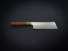 Load image into Gallery viewer, NIGARA SG STRIX CORE, TSUCHIME DAMASCUS CLAD NAKIRI 180MM ROSEWOOD OCTAGONAL HANDLE