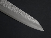 Load image into Gallery viewer, KICHIJI SHIROGAMI-1 / STAINLESS CLAD HAMMERED GYUTO 240MM OCTAGONAL HANDLE