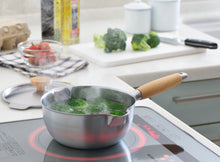 Load image into Gallery viewer, AIKATA STAINLESS YUKIHIRA PAN WITH LID (2 SIZES)**