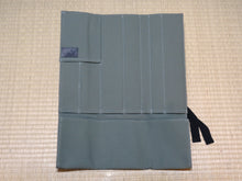 Load image into Gallery viewer, COMO+KATABA HANDMADE CANVAS MEDIUM KNIFE ROLL WITH COTTON STRAP (7POCKETS)