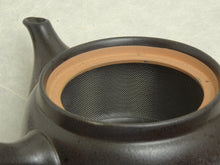Load image into Gallery viewer, KURO BIZEN TEAPOT WITH STAINLESS TEA STRAINER*