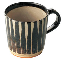 Load image into Gallery viewer, MINOYAKI KURO HAKE TOGUSA MUG CUP