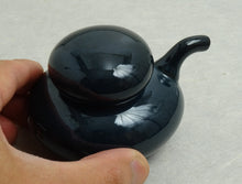Load image into Gallery viewer, HASAMIYAKI HAKUZANGAMA ISHIKORO SHOYU-SASHI / SOY SAUCE POT NAVY**
