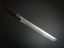 Load image into Gallery viewer, HITOHIRA KIKUCHIYO MANZO AOGAMI-2 SAKIMARU YANAGIBA 300MM EBONY WOOD HANDLE WITH SAYA*