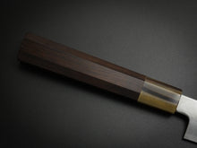 Load image into Gallery viewer, HITOHIRA KIKUCHIYO MANZO AOGAMI-2 SAKIMARU YANAGIBA 300MM EBONY WOOD HANDLE WITH SAYA*