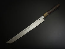 Load image into Gallery viewer, HITOHIRA KIKUCHIYO MANZO AOGAMI-2 SAKIMARU YANAGIBA 300MM EBONY WOOD HANDLE WITH SAYA*