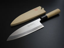 Load image into Gallery viewer, KICHIJI LEFT- HANDED KASUMI DEBA 180MM MAGNOLIA HANDLE
