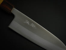 Load image into Gallery viewer, OUL SHIROGAMI-1 STAINLESS CLAD SANOTKU 165MM KEYAKI / ZELKOVA HANDLE