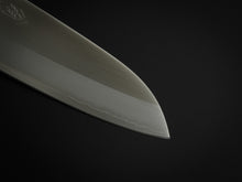 Load image into Gallery viewer, OUL SHIROGAMI-1 STAINLESS CLAD SANOTKU 165MM KEYAKI / ZELKOVA HANDLE