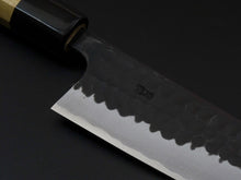 Load image into Gallery viewer, YAMAMOTO TSUCHIME AOGAMI KUROUCHI SANTOKU 165MM MAGNOLIA HANDLE
