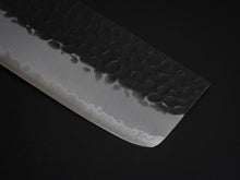 Load image into Gallery viewer, TSUNEHISA AOGAMI SUPER STAINLESS CLAD HAMMERED KUROUCHI NAKIRI 165MM ROSE WOOD HANDLE