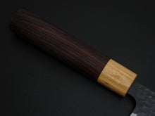 Load image into Gallery viewer, TSUNEHISA AOGAMI SUPER STAINLESS CLAD HAMMERED KUROUCHI NAKIRI 165MM ROSE WOOD HANDLE