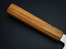 Load image into Gallery viewer, HADO GINSAN DAMASCUS SANTOKU 180MM CHERRY HANDLE FORGED BY SHOGO YAMATSUKA**