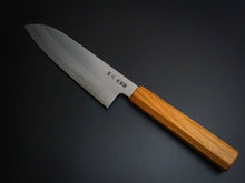 Load image into Gallery viewer, HADO GINSAN SANTOKU 180MM CHERRY HANDLE FORGED BY SHOGO YAMATSUKA*
