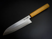 Load image into Gallery viewer, HADO GINSAN SANTOKU 180MM CHERRY HANDLE FORGED BY SHOGO YAMATSUKA*