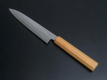 Load image into Gallery viewer, HADO GINSAN DAMASCUS PETTY 150MM SAKURA / CHERRY HANDLE FORGED BY SHOGO YAMATSUKA