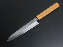 Load image into Gallery viewer, HADO GINSAN DAMASCUS PETTY 150MM SAKURA / CHERRY HANDLE FORGED BY SHOGO YAMATSUKA