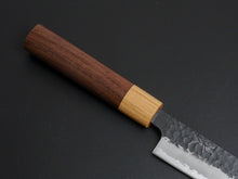 Load image into Gallery viewer, TSUNEHISA AOGAMI SUPER CORE STAINLESS CLAD HAMMERED KUROUCHI SUJIHIKI ROSEWOOD HANDLE 240MM