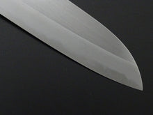 Load image into Gallery viewer, KICHIJI SHIROGAMI-2 SANTOKU 180MM ROSE WOOD HANDLE FORGED BY TANAKA YOSHIKAZU