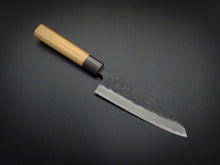 Load image into Gallery viewer, HITOHIRA AOGAMI SUPER KUROUCHI NASHIJI SANTOKU 170MM CHERRYWOOD HANDLE