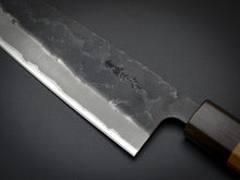 Load image into Gallery viewer, HITOHIRA AOGAMI SUPER KUROUCHI NASHIJI SANTOKU 170MM CHERRYWOOD HANDLE