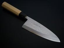 Load image into Gallery viewer, KICHIJI GINSAN-KO SUMINAGASHI DEBA 180MM MAGNOLIA WOOD HANDLE*