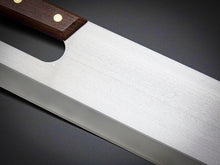 Load image into Gallery viewer, CARBON STEEL  MENKIRI / SOBAKIRI KNIFE 270MM ROSE WOOD HANDLE**