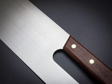 Load image into Gallery viewer, CARBON STEEL  MENKIRI / SOBAKIRI KNIFE 270MM ROSE WOOD HANDLE
