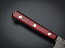 Load image into Gallery viewer, KICHIJI GINSAN NASHIJI PETTY KNIFE 135MM WINE RED HANDLE*