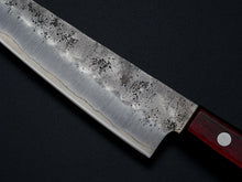 Load image into Gallery viewer, KICHIJI GINSAN NASHIJI PETTY KNIFE 135MM WINE RED HANDLE*