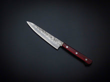 Load image into Gallery viewer, KICHIJI GINSAN NASHIJI PETTY KNIFE 135MM WINE RED HANDLE*