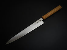Load image into Gallery viewer, HADO GINSAN SUJIHIKI 240MM SAKURA / CHERRY HANDLE FORGED BY SHOGO YAMATSUKA**
