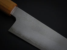 Load image into Gallery viewer, HADO GINSAN DAMASCUS KIRITSUKE SANTOKU 180MM SAKURA / CHERRY HANDLE FORGED BY SHOGO YAMATSUKA*