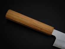 Load image into Gallery viewer, HADO GINSAN DAMASCUS KIRITSUKE SANTOKU 180MM SAKURA / CHERRY HANDLE FORGED BY SHOGO YAMATSUKA*