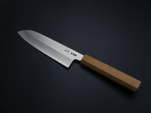 Load image into Gallery viewer, OUL GINSAN SANTOKU 170MM CHERRY HANDLE FORGED BY SHOGO YAMATSUKA

