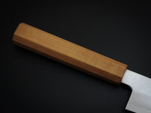 Load image into Gallery viewer, HADO GINSAN KIRITSUKE SANTOKU 180MM SAKURA / CHERRY HANDLE FORGED BY SHOGO YAMATSUKA*