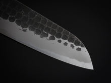 Load image into Gallery viewer, TOSHIHIRO V-2 KUROUCHI HAMMERED NASHIJI SANTOKU KNIFE 165MM CHESTNUT HANDLE