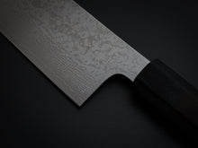 Load image into Gallery viewer, MAKOTO KUROSAKI VG-7 DAMASCUS CHEF KNIFE 210MM EBONY OCTAGONAL HANDLE

