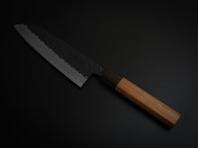 Load image into Gallery viewer, HITOHIRA AOGAMI SUPER KUROUCHI HAMMERED SANTOKU 170MM CHERRYWOOD HANDLE*