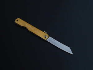 HIGONOKAMI AOGAMI WARIKOMI CRAFT KNIFE MEDIUM LARGE SIZE / BRASS HANDLE