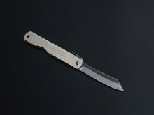 Load image into Gallery viewer, HIGONOKAMI MONO HIGH CARBON STEEL CRAFT KNIFE SILVER HANDLE MEDIUM SIZE