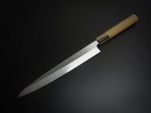 Load image into Gallery viewer, KICHIJI LEFT-HANDED JOSAKU YANAGIBA 240MM MAGNOLIA WOOD  OCTAGONAL HANDLE*