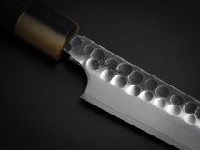 Load image into Gallery viewer, YOSHIHIRO YAUJI SHIROGAMI KUROUCHI HAMMERED SAKIMARU 270MM WENGE WOOD HANDLE*