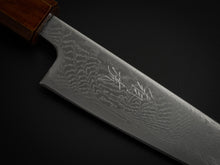 Load image into Gallery viewer, OUL AUS-10 DAMASCUS UZU PETTY 135MM BURNT OAK HANDLE*