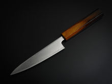 Load image into Gallery viewer, OUL AUS-10 DAMASCUS UZU PETTY 135MM BURNT OAK HANDLE*