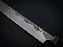 Load image into Gallery viewer, HITOHIRA TANAKA MOSUKE AOGAMI-1 DAMASCUS SAKIMARU TAKOHIKI EBONY HANDLE